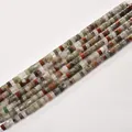 Multi-color 2x4mm tube spacer beads for DIY jewelry making - 2*4mm (Approx 150 Beads per Strand) / 43 African Bloodstone