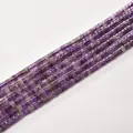 Purple 2x4mm cylindrical tube spacer beads for DIY jewelry making - 2*4mm (Approx 150 Beads per Strand) / 44 Amethyst 3A
