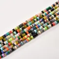 Colorful 2x4mm cylindrical tube spacer beads for DIY handmade jewelry making accessories - 2*4mm (Approx 150 Beads per Strand) / 48 Mixed Colors