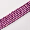 Purple imperial jasper cylinder tube spacer beads 2x4mm for DIY jewelry making and crafts - 2*4mm (Approx 150 Beads per Strand) / 56 Purple Emperor Stone