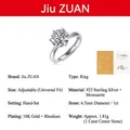 Elegant 925 sterling silver ring featuring a 1ct round moissanite in a six-prong setting - Special Item: 1-carat Six-prong Closed Ring (with Gra Certificate) / US Size 5