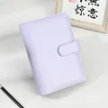 Lavender purple PU leather loose-leaf notebook with magnetic closure for journaling - Purple Cover