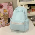 Hellblauer Freizeitrucksack mit großem Fassungsvermögen für Schule und Studium - Grün Groß / Groß
