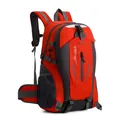 Mochila de senderismo roja profesional de 40L repelente al agua para exteriores y viajes - 40L / Rojo