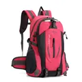 Gran mochila de senderismo roja 40L resistente al agua para trekking y viajes montaña - 40L / Rosa Rojo