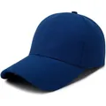 Classic plain royal blue baseball cap ideal for outdoor sports and sun protection - Adjustable / Sapphire Blue