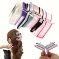 Fashionable acrylic book stack hair claw clip for women's back-to-school style hair accessory - Pink Book Style