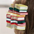 Back-to-school season colorful stacked books design acrylic hair claw clip for women - Yellow Book Style