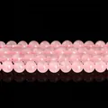 Perle rotonde in quarzo rosa naturale del Madagascar per la creazione di gioielli fai-da-te - 4mm (Circa 90 Perle)
