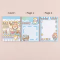 Cute cartoon candy shop theme memo pad, features 2 inner designs, 70 sheets total - Kaka Jiang Memo Pad/Candy Shop / 70 Pages