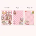 Cute cartoon dessert theme notepad with cover and two inner page designs 70 sheets. - Kaka Jiang Memo Pad/Afternoon Tea Time / 70 Pages
