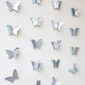 Iridescent 3D paper butterfly garland for birthday party and room wall decoration - Small Polka Dot