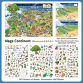 Dark Continent miniature landscape PET sticker set with DIY scene cards for scrapbooking - Dark Continent (Series 50)