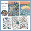 Infeel.Me Coastal Garden theme PET scenery stickers set for micro DIY crafts decoration - Seaside Garden (Series 51)
