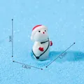 Festive miniature Christmas snowman resin figurine ornament for home holiday decor - Snowman Style 1