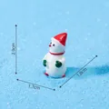 Miniature bonhomme de neige en résine décoration de Noël avec dimensions précises - Bonhomme de Neige Style 3