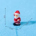 Miniature resin Santa Claus figurine with dimensions for Christmas home decoration gift - Santa Claus Style 1