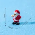 Miniature resin Santa Claus figurine for Christmas decoration, 2.8cm height measurement - Santa Claus Style 2