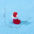 Miniature Christmas resin stocking figurine with size dimensions for desktop decor - Christmas Sock/Boot