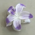 Elegant purple and white gradient lily flower hair claw clip for summer hairstyles. - Purple-White Gradient (Narcissus)