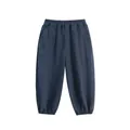 Lightweight summer children's anti-mosquito pants in breathable textured dark blue fabric - 120cm / Dark Blue