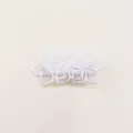 Elegante pinza para el pelo con flores de encaje bordado blanco para bodas niñas - Estilo Floral Bordado de Gasa de Nieve (MC2421)
