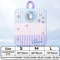 Pet cooling mat with penguin pattern, available in S, M, L sizes with dimensions - Purple Skateboard Penguin / Size S (40*30cm) (recommended For Users Weighing Up To 5 Catties)