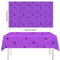 Purple Halloween spider web tablecloth for party decorations, 137x274cm rectangle size - Deep Purple Spider Web / 54*108inch