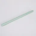 Reusable light green Tritan plastic drinking straw with 1cm large hole for accessories - 1*20cm / Cyan White