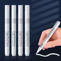 White acrylic paint marker pen for precise highlighting and durable waterproof marking - White Hard Tip Single