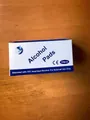 Box of 100pcs disposable alcohol prep pads saturated with 70% isopropyl alcohol - Cross-border English 70% Isopropyl Alcohol Style / 6x3cm/100PCS Box