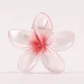 Large elegant pink gradient frangipani flower hair claw clip for thick hair styling - 7 Bauhinia Pearl Pink