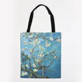Van Gogh Almond Blossoms oil painting pattern canvas tote bag for women - Almond Blossom