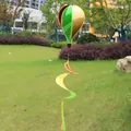 Colorful rainbow sequin hot air balloon wind spinner with hanging garden spiral tail - Sequin
