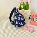Cute navy blue kids chest bag with unicorn pattern for toddlers and young children - Deep Blue Pony