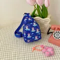 Blue children's unicorn chest bag with cute cartoon pattern and shiny finish for kids - Blue Pony