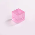 Cute translucent pink ice cube squishy toy for stress relief and decompression play - Ice Cube / 1.5*1.5CM / Purple
