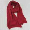 Bufanda de punto roja suave para el invierno - Granate