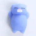 Niedliches blaues Katzen Mochi Squishy Spielzeug zum Stressabbau weiches Silikon - Blaue Katze