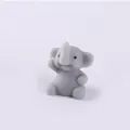 Adorable gray elephant shaped squishy toy for stress relief and desktop decoration - Grey Elephant