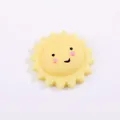 Cute yellow cartoon sun squishy toy for stress relief and soft sensory play fun. - Sun