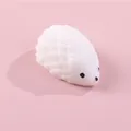 Süßes weißes Igel-Mochi-Squishy-Spielzeug zum Stressabbau und zum sensorischen Spielen - Weißer Igel