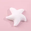 Cute white starfish-shaped mochi squishy toy for effective stress relief and play. - White Starfish