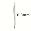 Portamine professionale in metallo da 0,3 mm per disegno tecnico e alta precisione - Matita da 0,3 mm / 2B