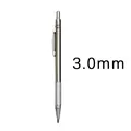 Matita meccanica professionale in metallo da 3,0 mm con impugnatura antiscivolo - Matita da 3,0 mm (con temperino integrato) / 2B
