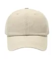 Cappellino da baseball in cotone kaki lavato con corona morbida e visiera curva - Taglia unica / Beige