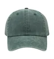 Vintage gewaschene grüne Baumwoll-Baseballkappe mit weichem Oberteil und gebogenem Schirm. - Einheitsgröße / Grasgrün