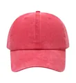 Vintage gewaschene Baumwolle Baseballkappe in Rot, weiche verstellbare Sonnenmütze - Einheitsgröße / Rot
