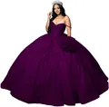 Elegante vestido de gala púrpura con escote corazón y bordados de encaje floral - XS / Púrpura profundo