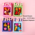 Set di gommine creative a forma di cibo per bambini con stili dessert e fast food - Stile Casuale (Una Scatola)